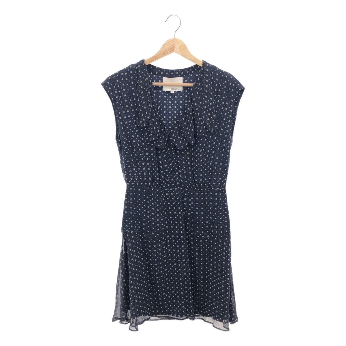 3.1 Phillip Lim |絲綢全印花拼接無袖連身裙 | 0 |女性的