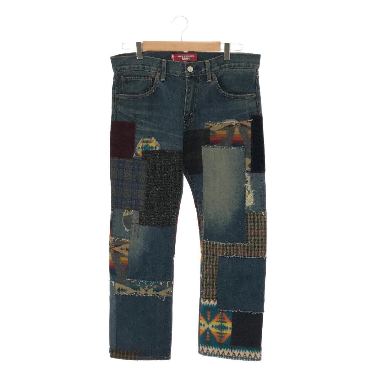 JUNYA WATANABE MAN / ジュンヤワタナベマン | 2022AW | × PENDLETON × Levi's 503 デニムパンツ パッチワークデニムパンツ | M | インディゴ | メンズ