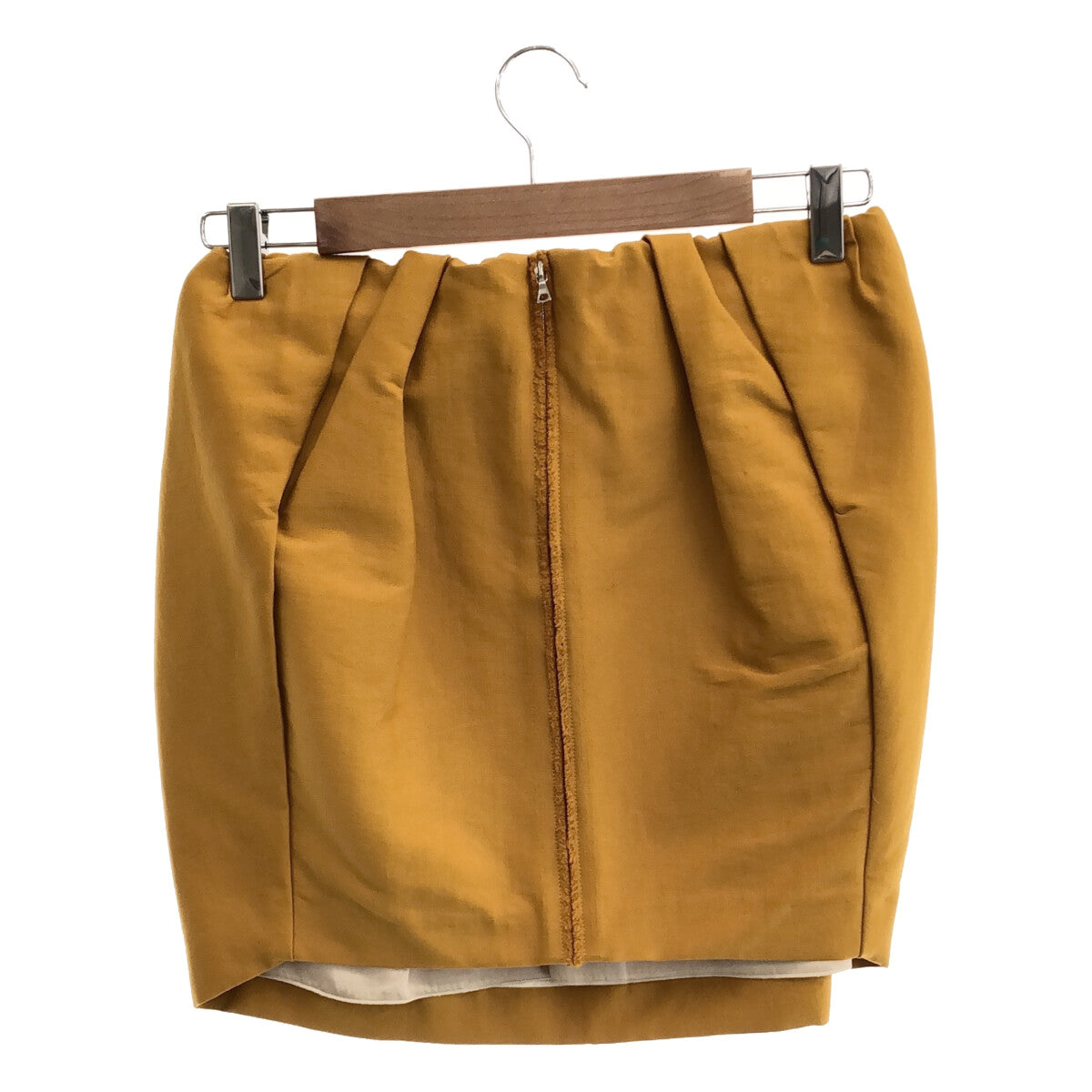 【美品】  Drawer / ドゥロワー | タック コクーン スカート | 36 | イエロー | レディース