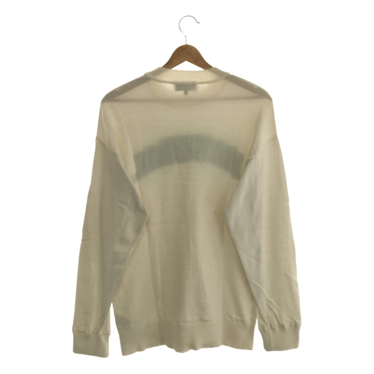 GIU GIU / 지우지우 | 코튼 더미 재가드 크루넥 니트 | S | 화이트 | 여성