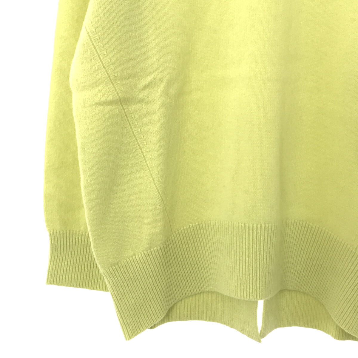 【미품】 Spick and Span / 스픽 앤 스팬 | 2020AW | 캐시미어 혼합 크루플 루오버 | F | 라이트 그린 | 여성