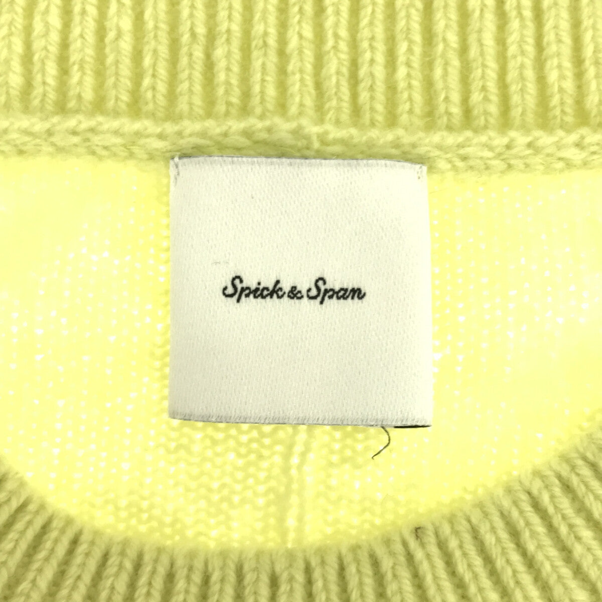 【미품】 Spick and Span / 스픽 앤 스팬 | 2020AW | 캐시미어 혼합 크루플 루오버 | F | 라이트 그린 | 여성