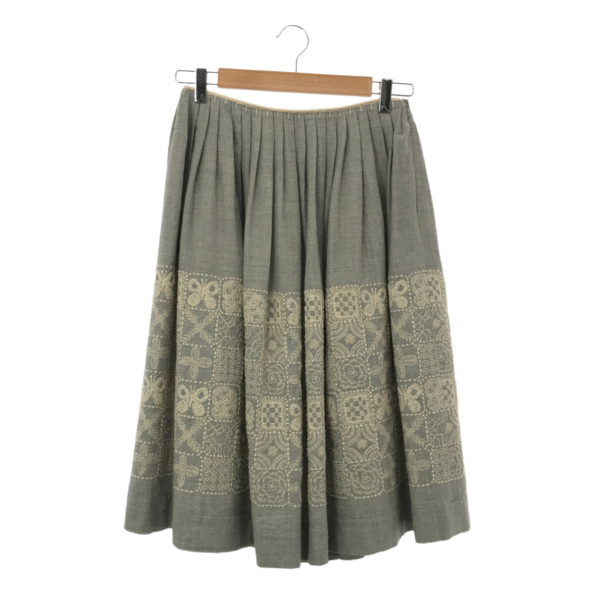 日本製刺繍新品ミナペルホネン　forest tile スカート