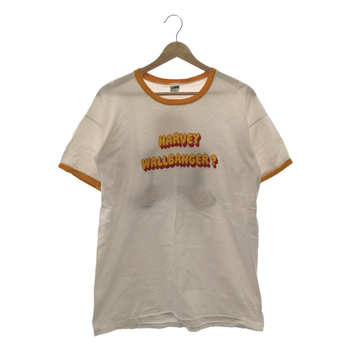 CHAMPION / チャンピオン | 70s ヴィンテージ バータグ 両面 染み込みプリント トリムTシャツ |