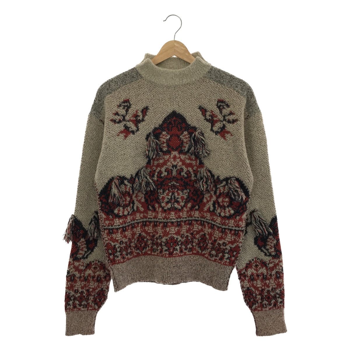 TOGA PULLA / トーガプルラ | Rug jacquard knit pullover ラグ