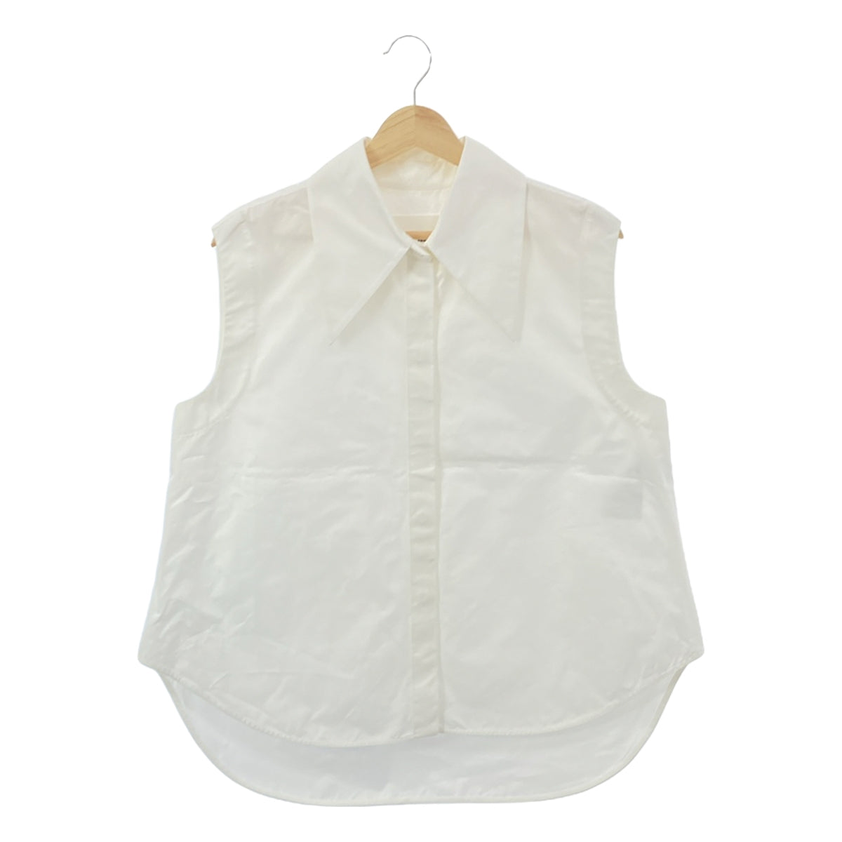 JIL SANDER / ジルサンダー | 2023SS | Sleeveless Buttoned Shirt ...