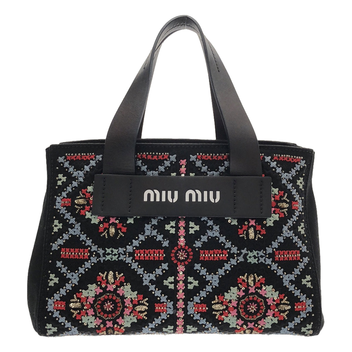 miu miu / ミュウミュウ | CANAPA RICAMO 2way ショルダーバッグ | – KLD