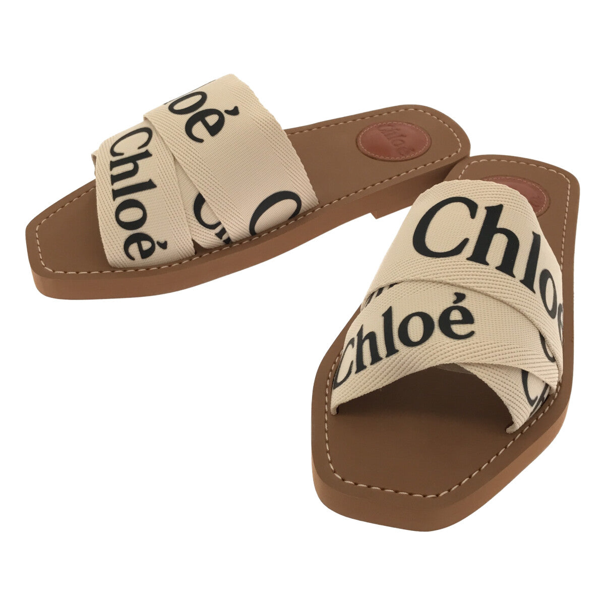 クロエ woody フラットミュール 36 23.5 chloe-