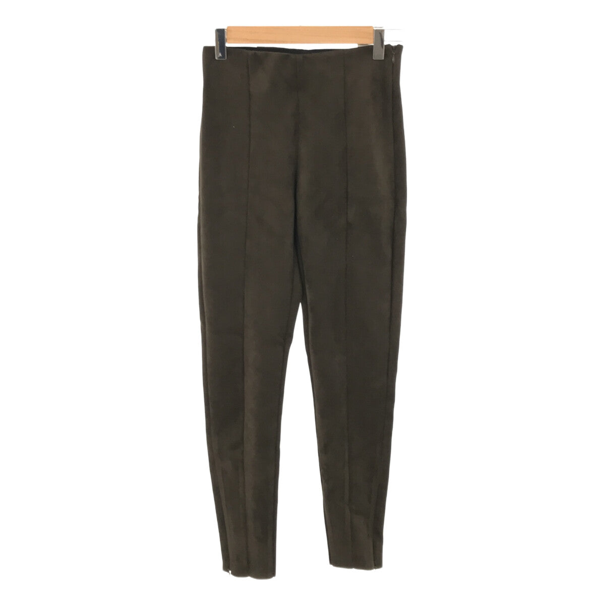 【신품】 ZARA / 자라 | 사이드 Zip 스트레치 스키니 팬츠 | XS | 카키 | 여성