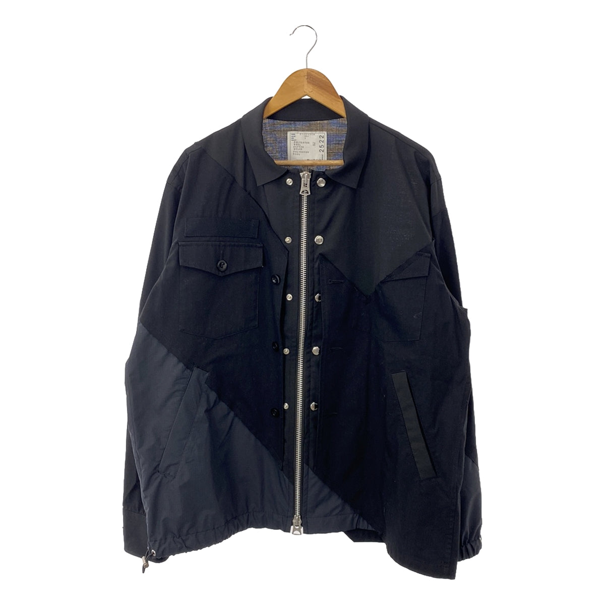 sacai / サカイ | 2021SS | Solid Mix Blouson 異素材切替 ソリッド ミックス ブルゾン ジャケット | 3 |  メンズ