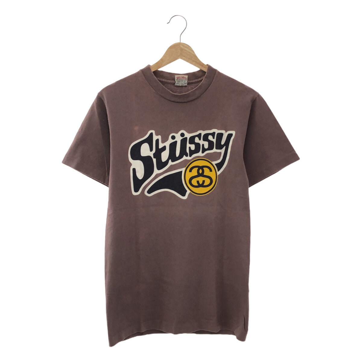 STUSSY / ステューシー | 90s ヴィンテージ USA製 白タグ ロゴ プリントTシャツ | M | メンズ