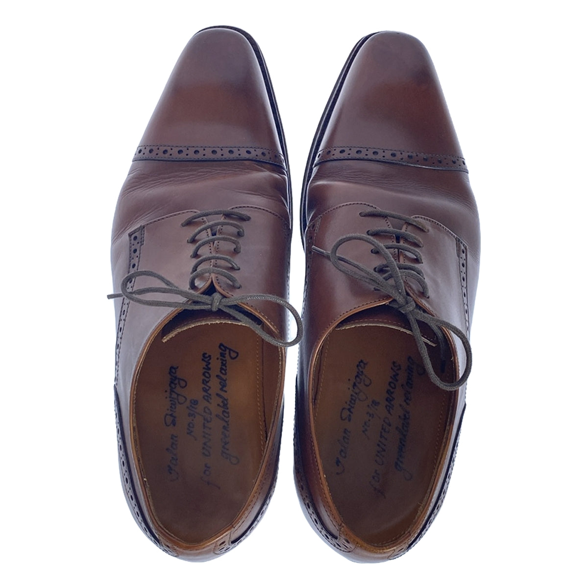 斯里佛齊路 (Jalan Sriwijaya) / 斯里佛齊路 (Jalan Sriwijaya) | × UNITED ARROWS 直尖布洛克正裝鞋 | 42 |布朗 |男士