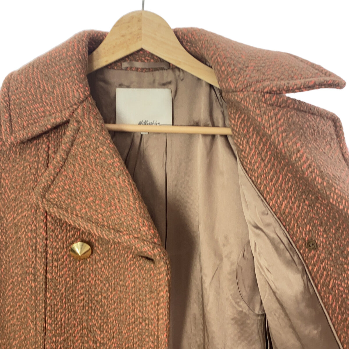 3.1 Phillip Lim |繫腰帶羊毛大衣 | 2 |橘色 |女性的