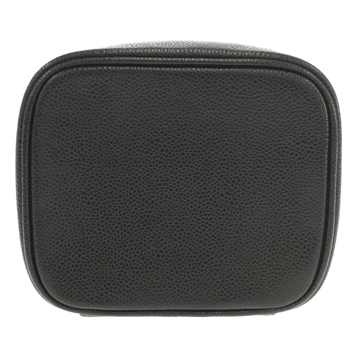 香奈兒 | 93659 Coco Mark 魚子醬皮革化妝包 |黑色 |女性的