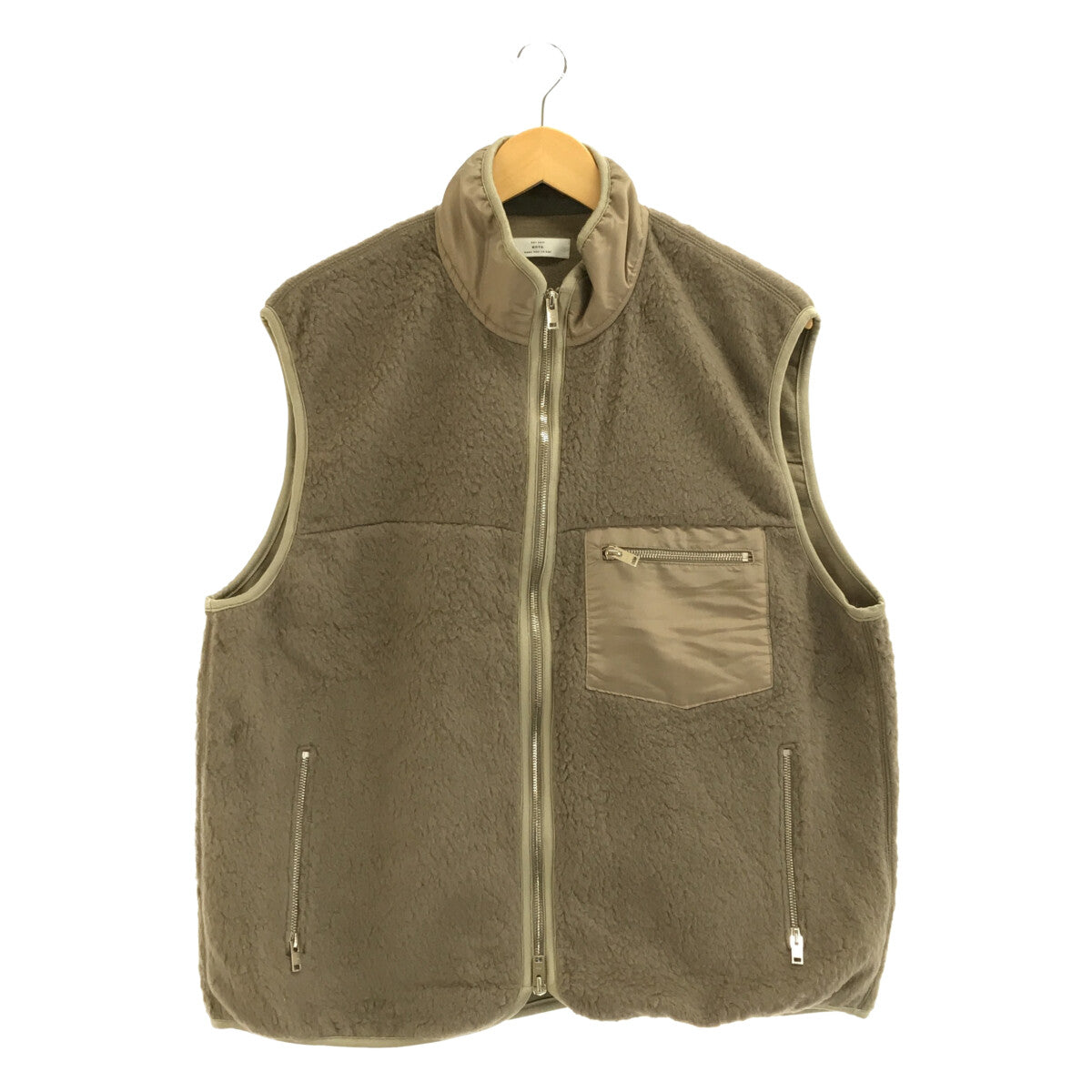 ents. Camel Boa Fleece Vest Sサイズ エンツ - ダウンベスト