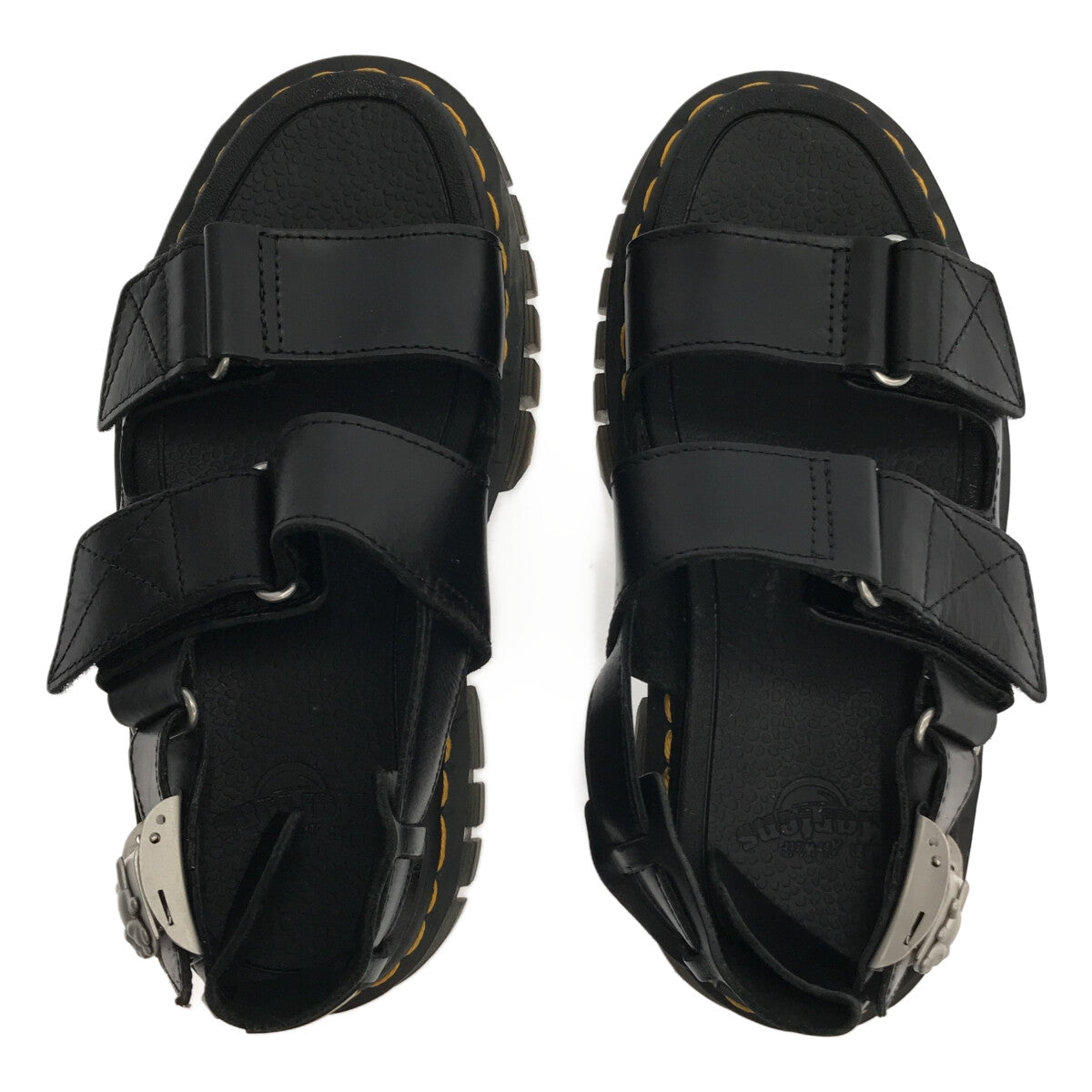 【美品】  Dr.Martens / ドクターマーチン | × HEAVEN BY MARC JACOBS / ヘブンバイマークジェイコブス RICKI ストラップレザーサンダル | 3 | ブラック | レディース