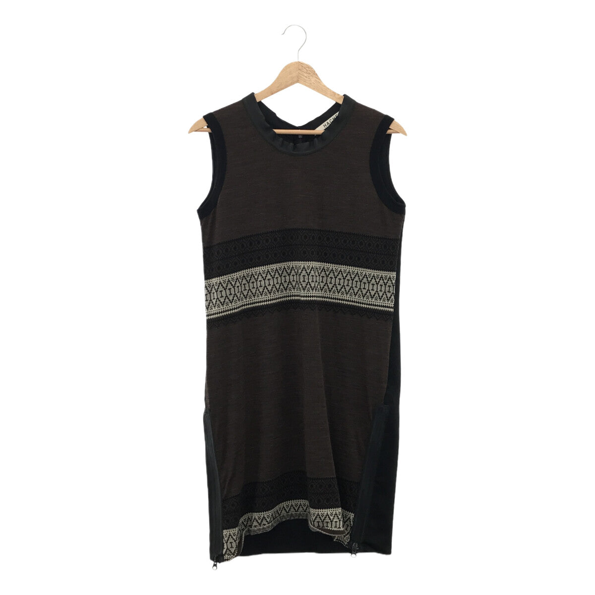 哈奇 |提花側拉鍊無袖連身裙 |尺寸 40 |女性的