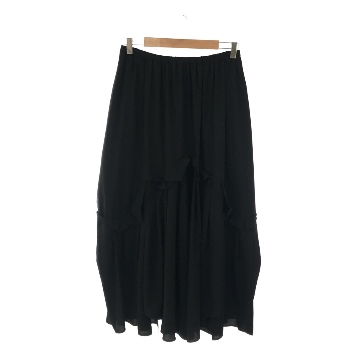 66cmヒップエンフォルド 21SS 38 M Pleated Skirt スカート 黒