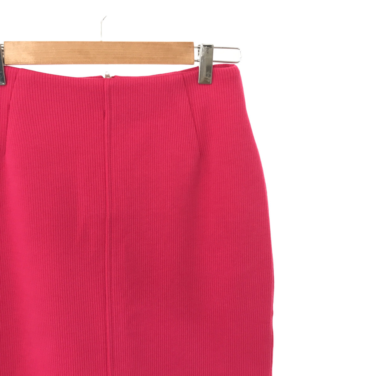 【신품】 Spick and Span / 스픽 앤 스팬 | 2023SS | 니들 골판지 미들 타이트 스커트 | 38 | 핑크 | 여성