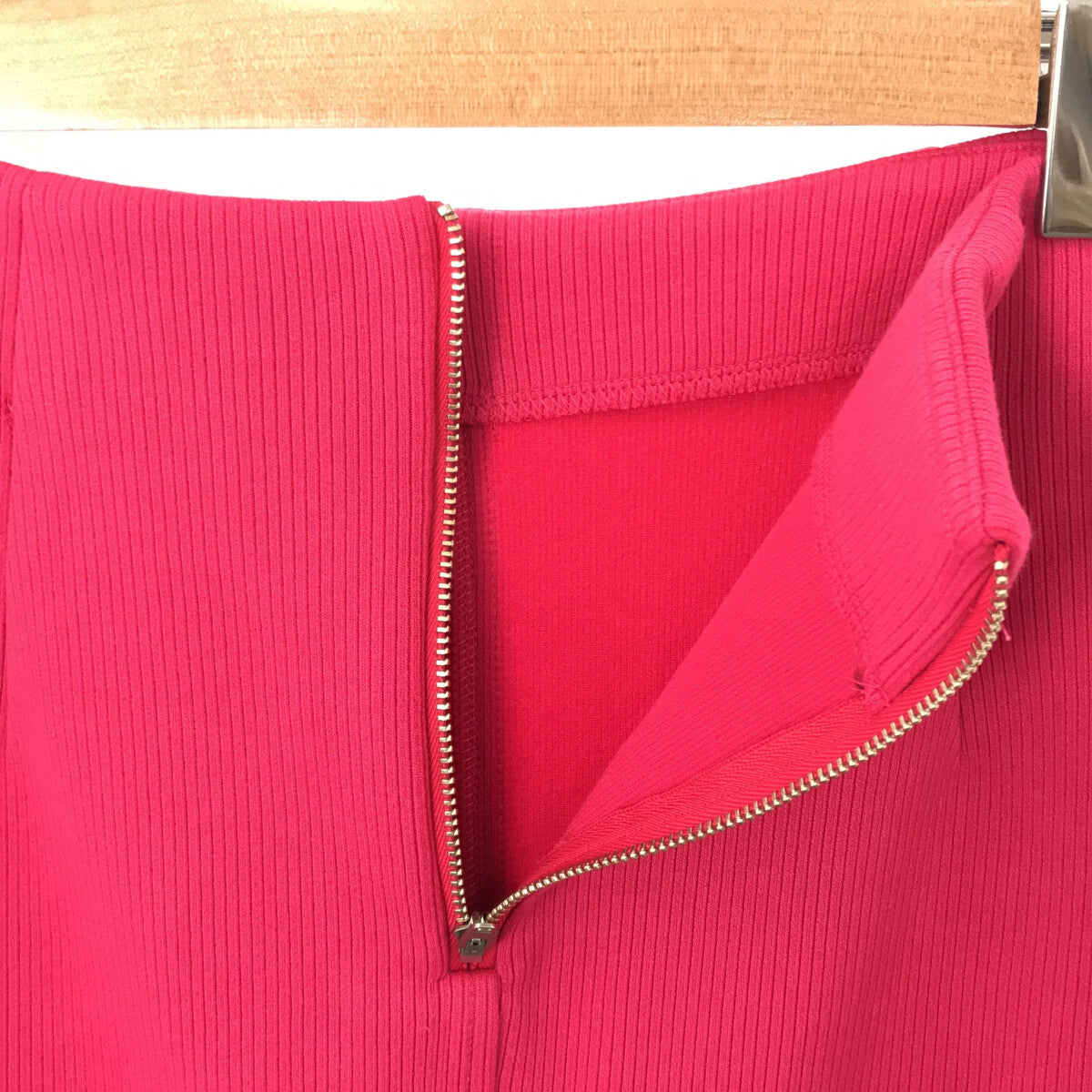 【신품】 Spick and Span / 스픽 앤 스팬 | 2023SS | 니들 골판지 미들 타이트 스커트 | 38 | 핑크 | 여성