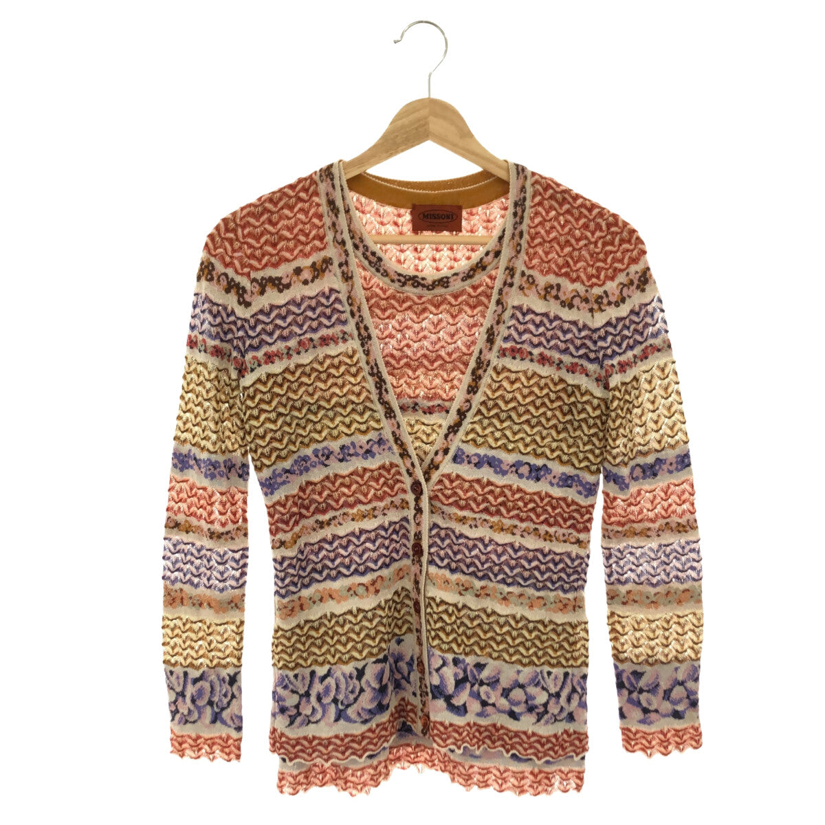 カーディガンMISSONI / ミッソーニ | グラデーション Vネック カーディガン | マルチカラー | レディース