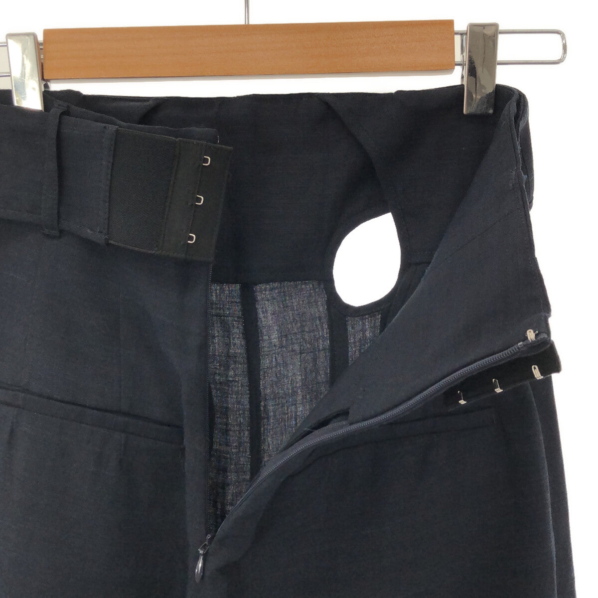 Mame Kurogouchi / 마메쿠로고우치 | 2022SS | Viscose Hemp High Waisted Trouser 하이 웨스트 팬츠 | 1 | 여성