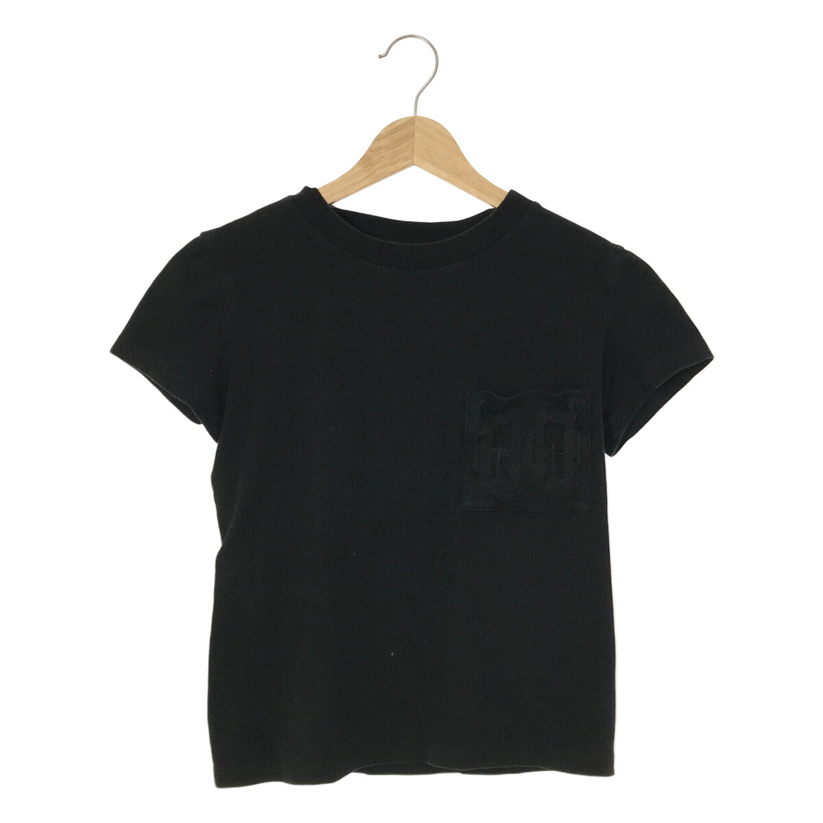 エルメス 刺繍入りTシャツ黒 36 - トップス