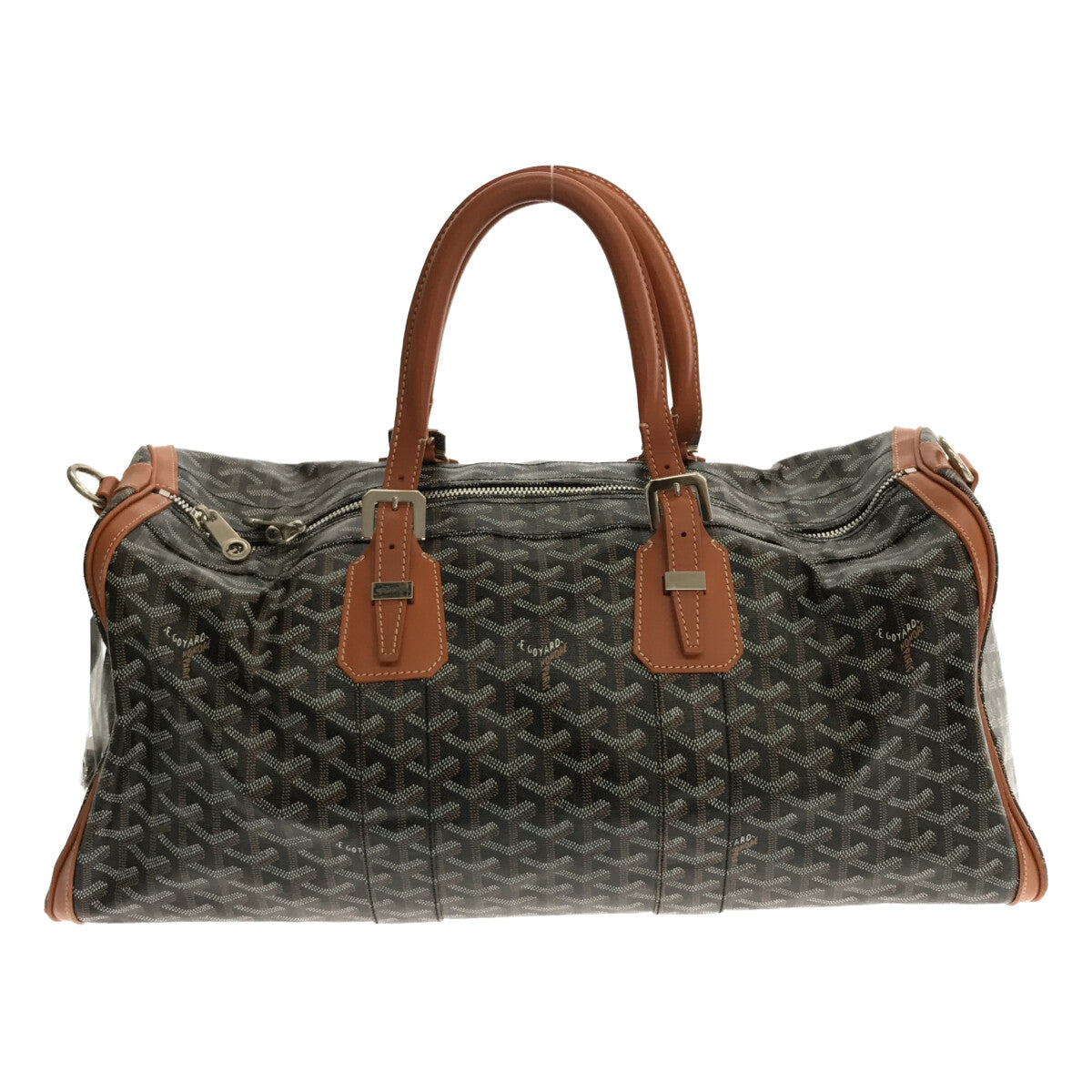 GOYARD / ゴヤール | クロワジュール 50 ヘリンボーン レザー ボストン