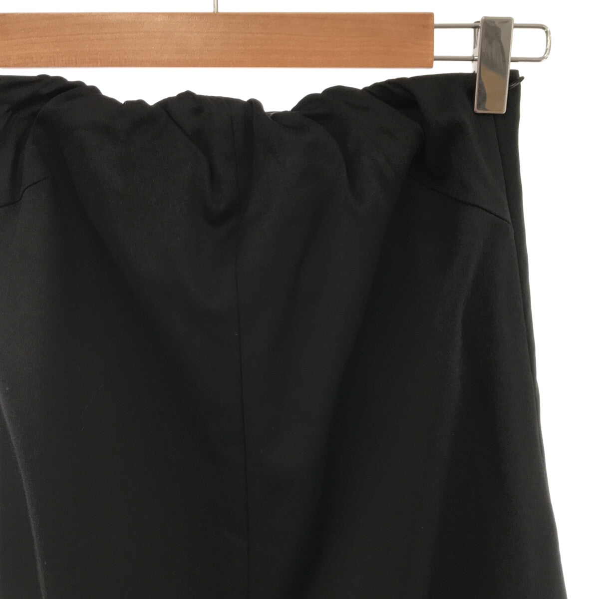 【美品】  BAUME / ボーメ | バックギャザー ロングスカート | 36 | ブラック | レディース