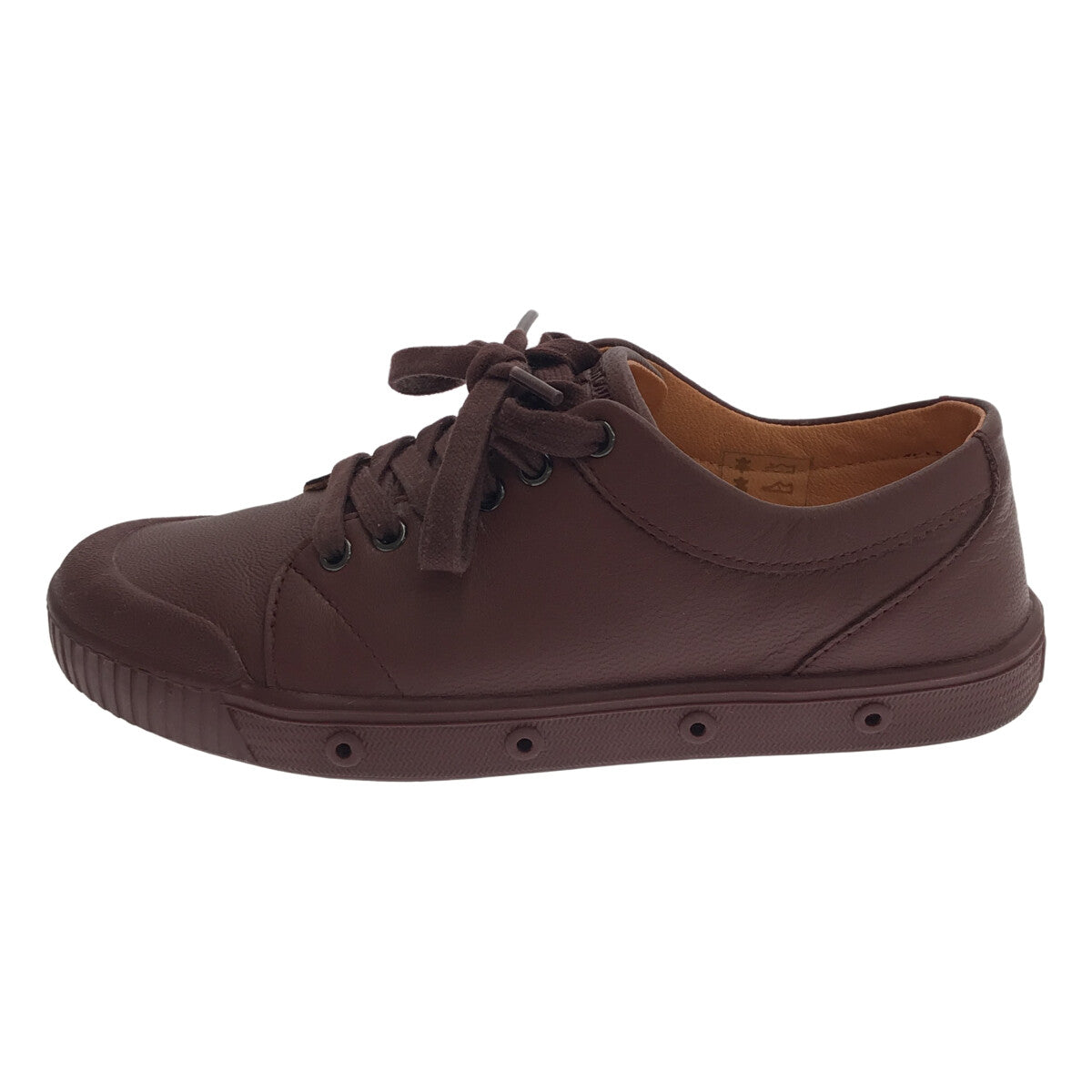 【미품】 SPRING COURT / 스프링 코트 | 가죽 고무창 운동화 | 36 | 와인 레드 | 여성