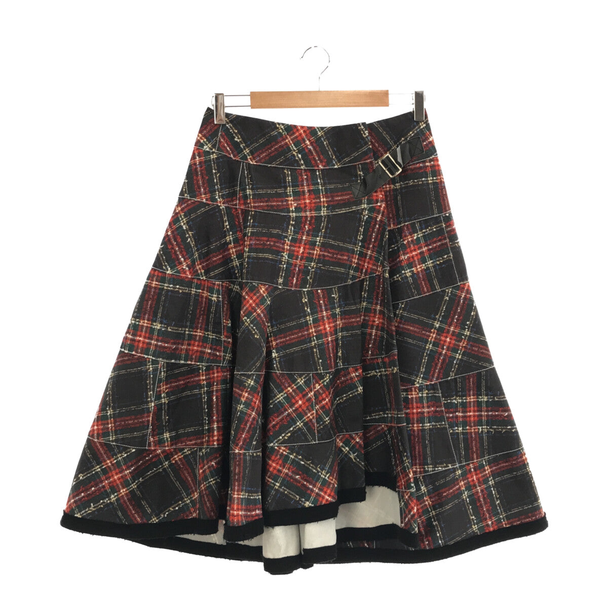 tricot COMME des GARÇONS チェック巻きスカート
