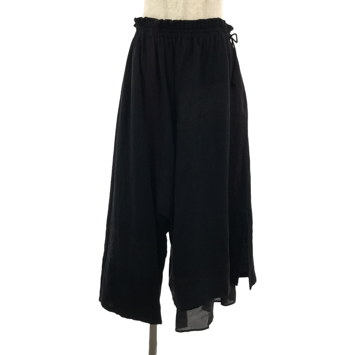 yohji yamamoto イージー スカート パンツ前からみるとスカートに見え