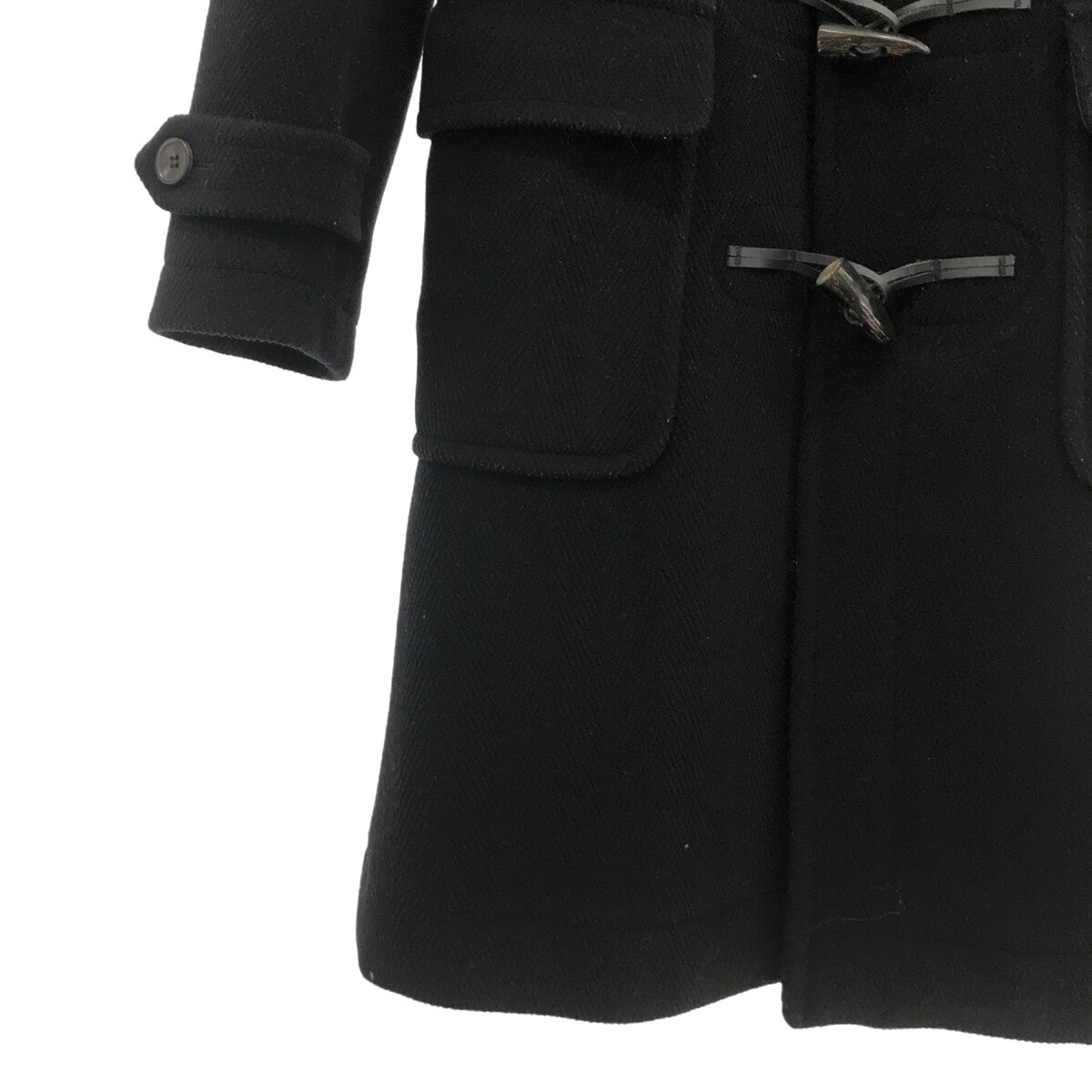 格倫菲爾 |羊毛混紡粗呢大衣 |尺寸 38 |黑色 |女性的