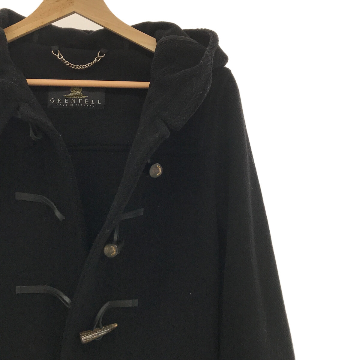 格倫菲爾 |羊毛混紡粗呢大衣 |尺寸 38 |黑色 |女性的