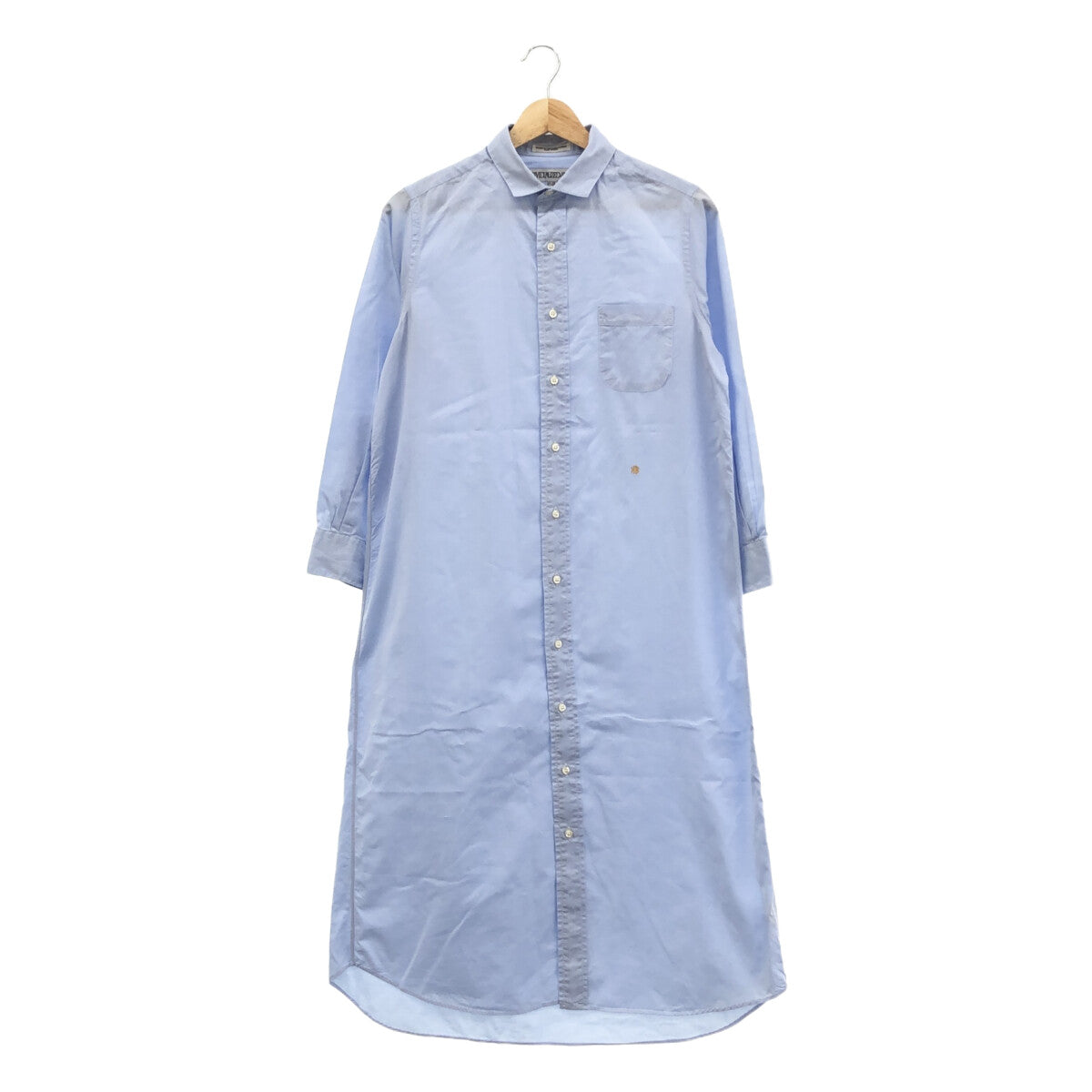 INDIVIDUALIZED SHIRTS / インディビジュアライズドシャツ | コットン ロングシャツ ワンピース | 14 1/2-28 |  ライトブルー | レディース