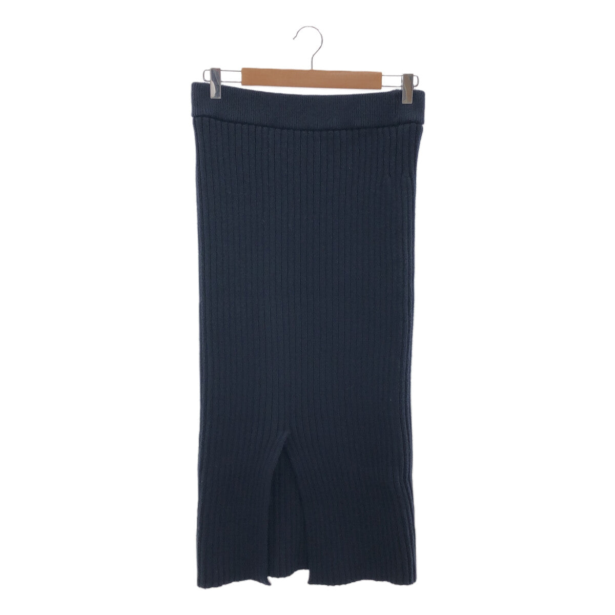 【미품】 MUSE de Deuxieme Classe / 뮤즈 두주 엠 클래스 | 2023SS | Lily sof 리브 스커트 | 38 | 네이비 | 여성