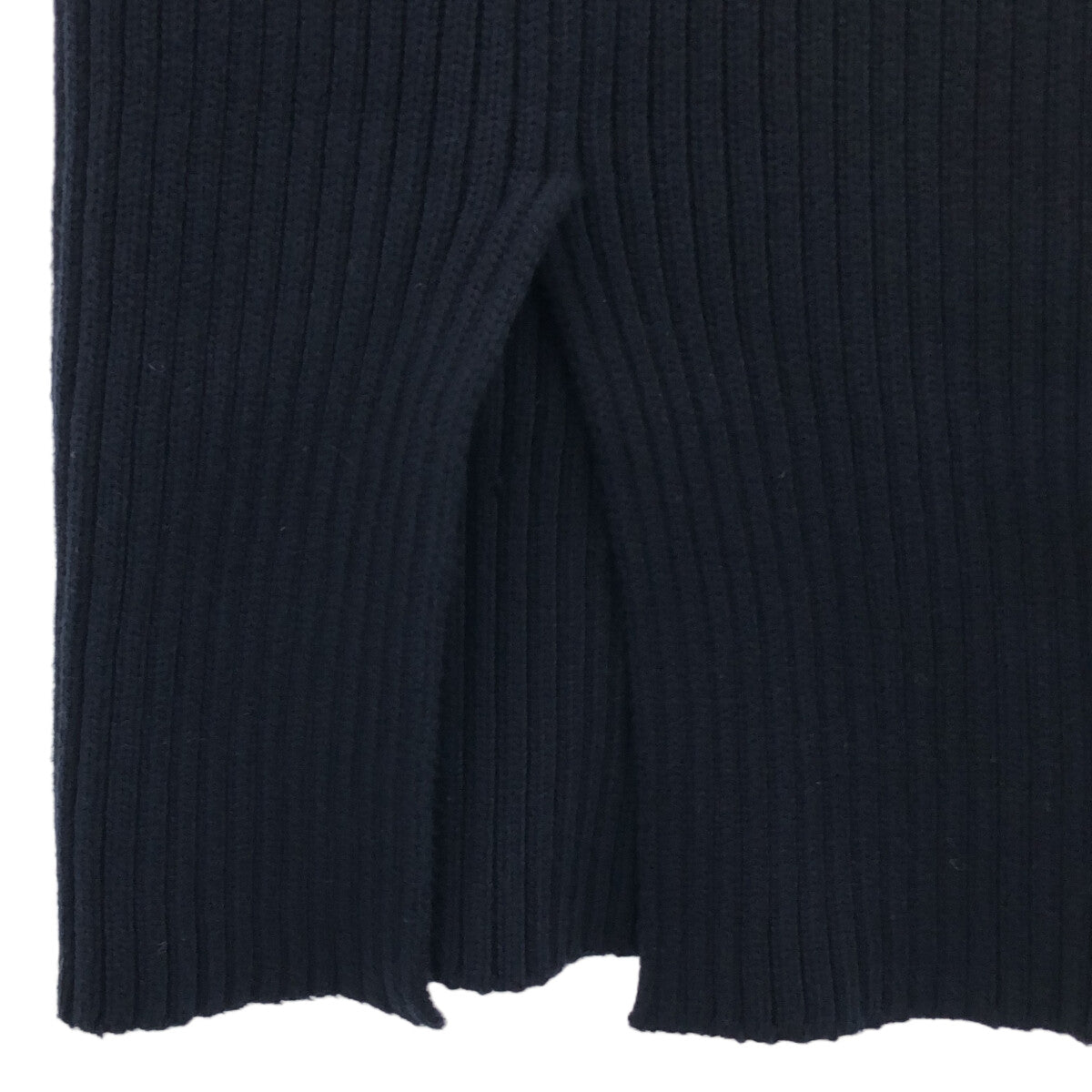 【미품】 MUSE de Deuxieme Classe / 뮤즈 두주 엠 클래스 | 2023SS | Lily sof 리브 스커트 | 38 | 네이비 | 여성