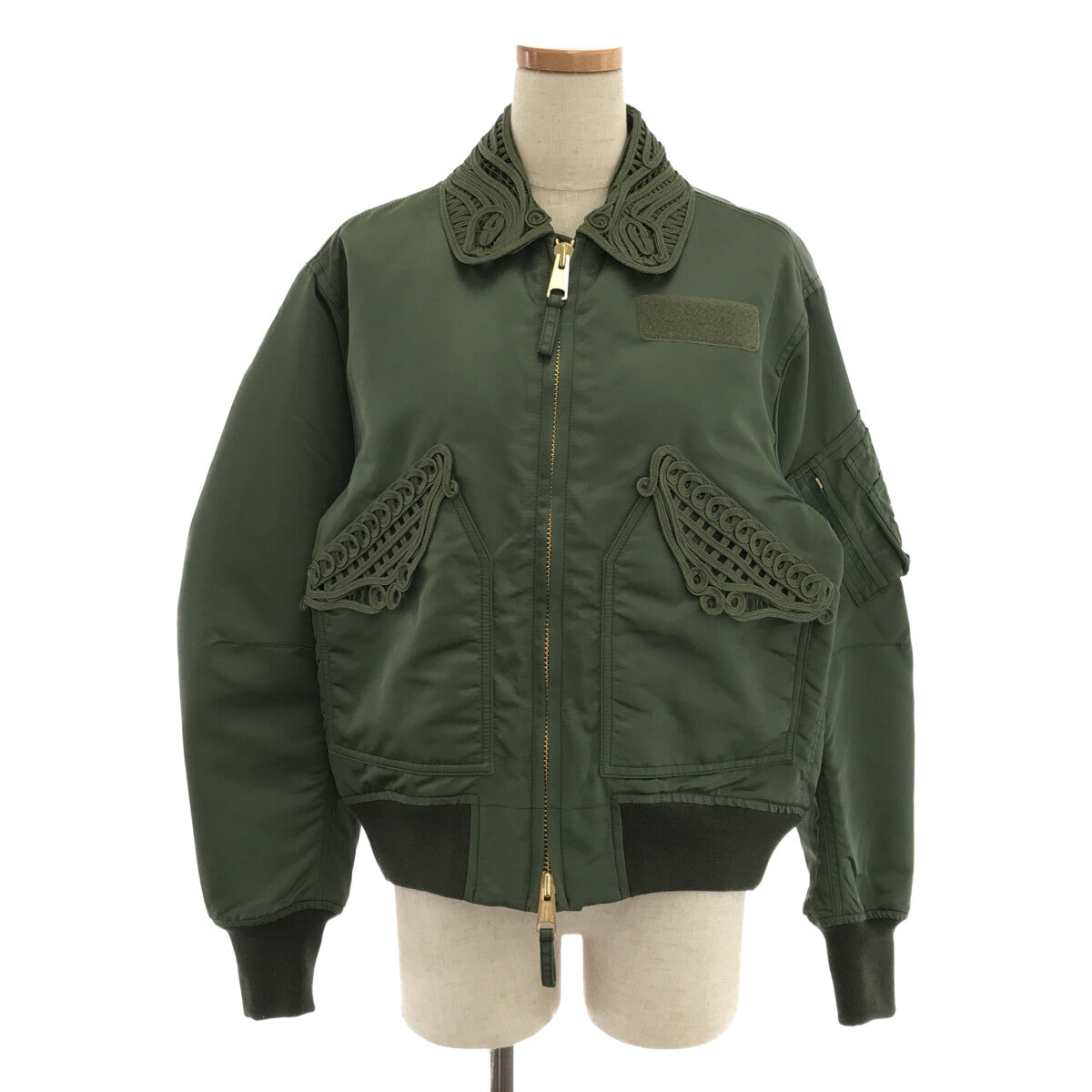 本日まで　マメクロゴウチ　ブルゾン　Cording Flight Jacket