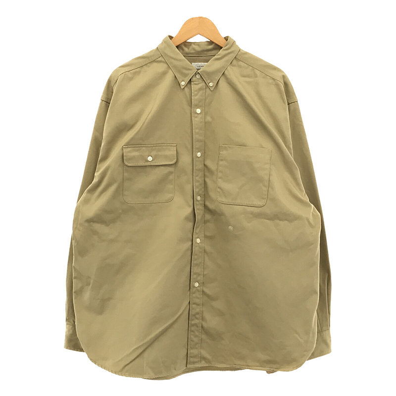 nanamica / ナナミカ | Big Button Down Chino Wind Shirt SUGS104 ビッグシルエット ボタンダウン  チノ ワイド シャツ | XL |