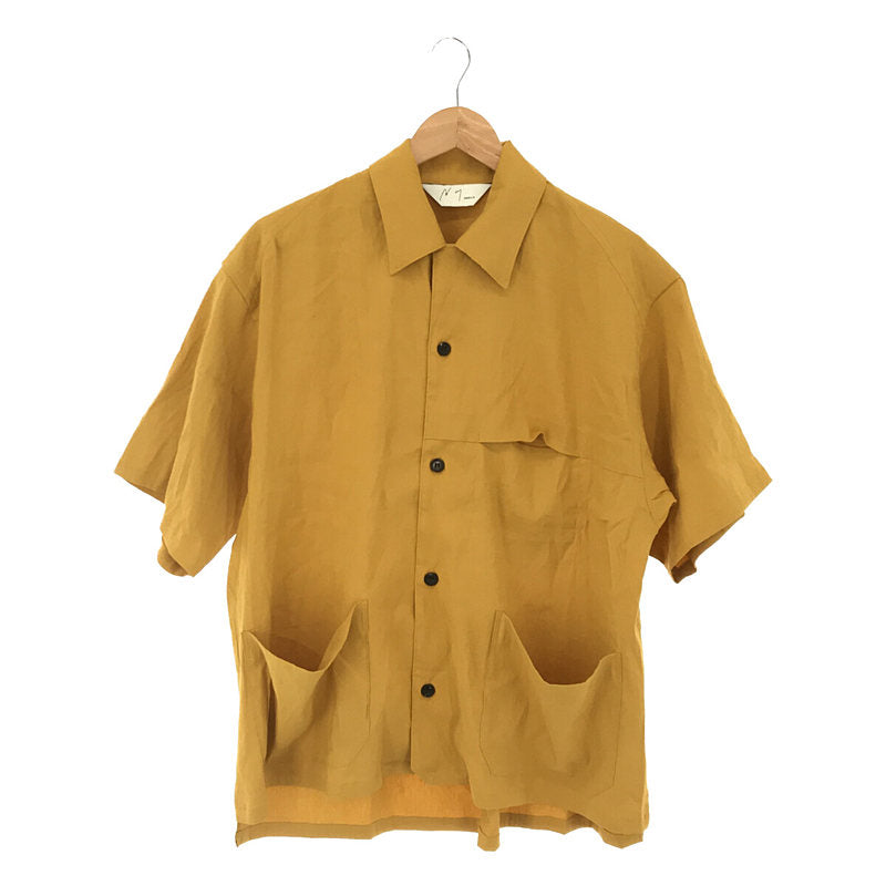 美品】 ANCELLM / アンセルム | 2022SS | LINEN VISCOSE OPEN COLLAR ...