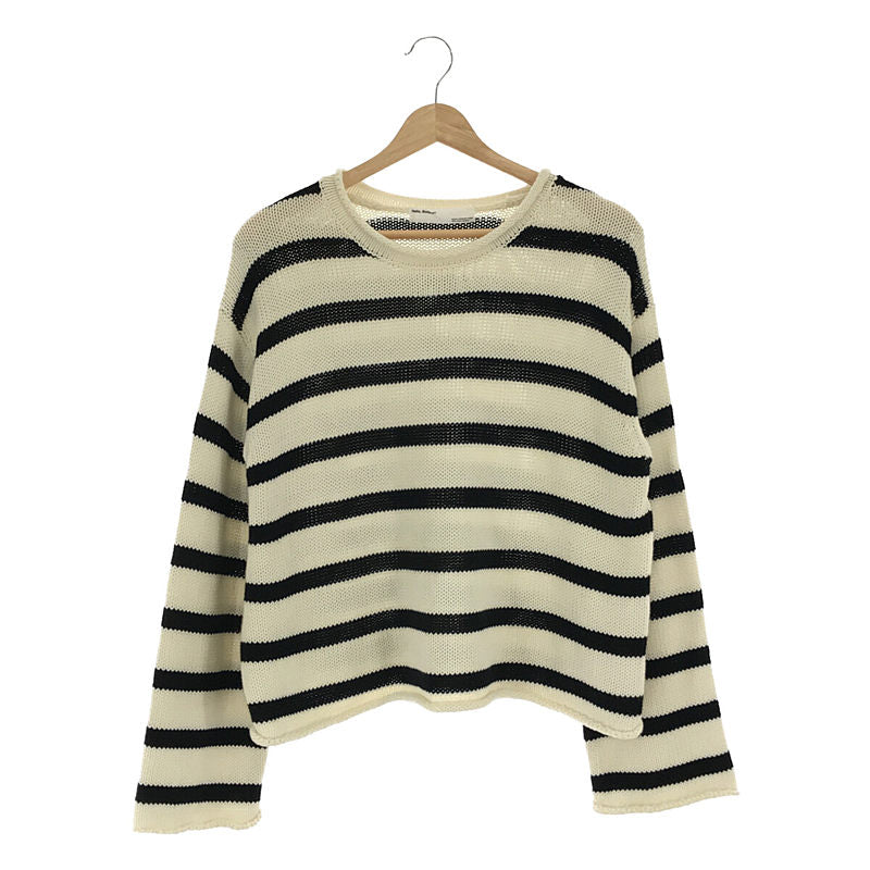 L'Appartement / アパルトモン | 2023SS Border Rollup Knit Pullover