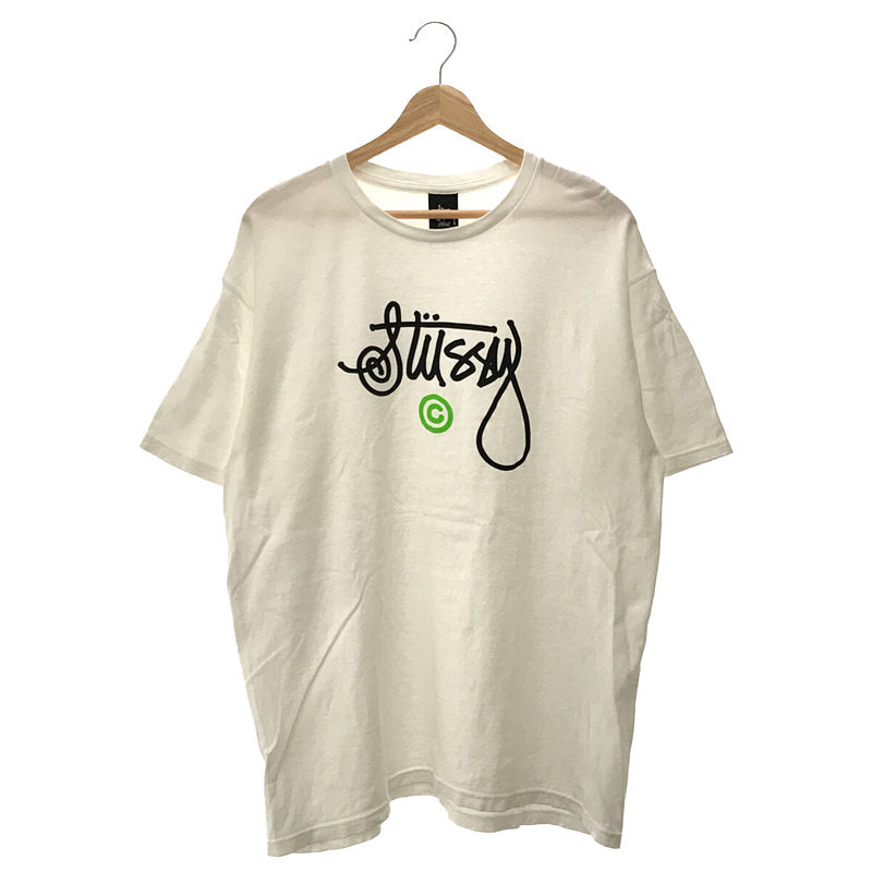 STUSSY / ステューシー | ベーシックロゴ クルーネック Tシャツ | L |