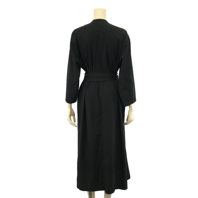 madder madder / Madamada | "Tsutsumu" WRAP DRESS - CHARCOAL GRAY Dress One-piece dress | F | Charcoal gray | Women's