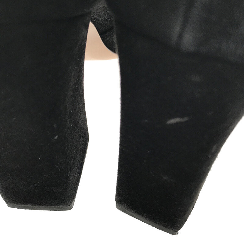 MARNI / 마르니 | 스웨이드 가죽 리본 펌프 | 38 | 블랙 | 여성