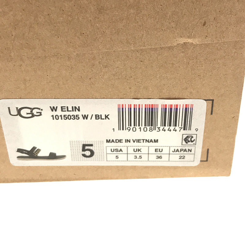 【新品】 UGG / アグ | Elin サンダル | 22 | ブラック | レディース
