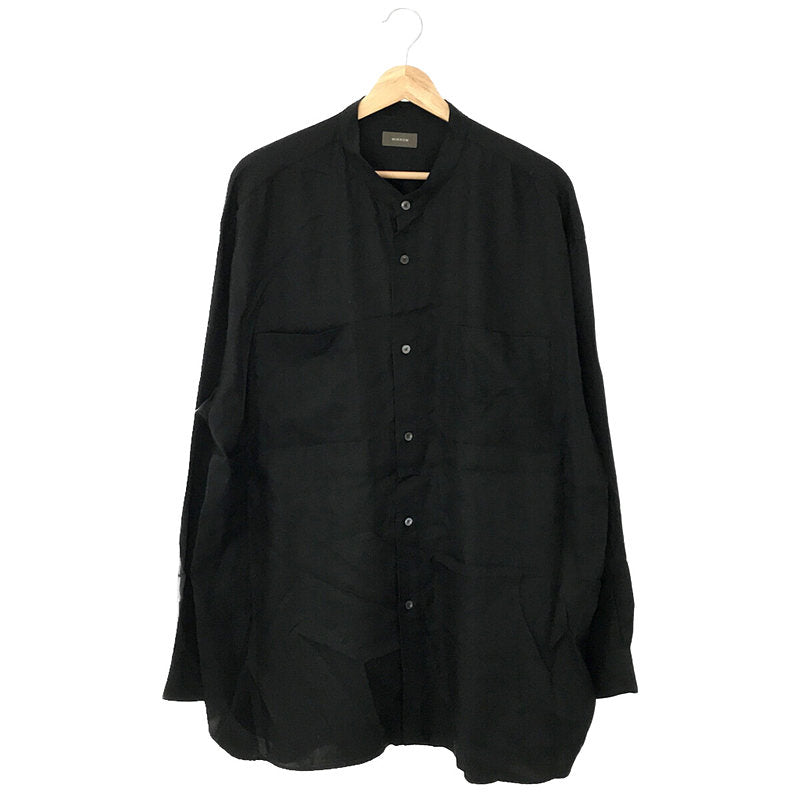 【Semoh】Cupra Stand Collar Blouse