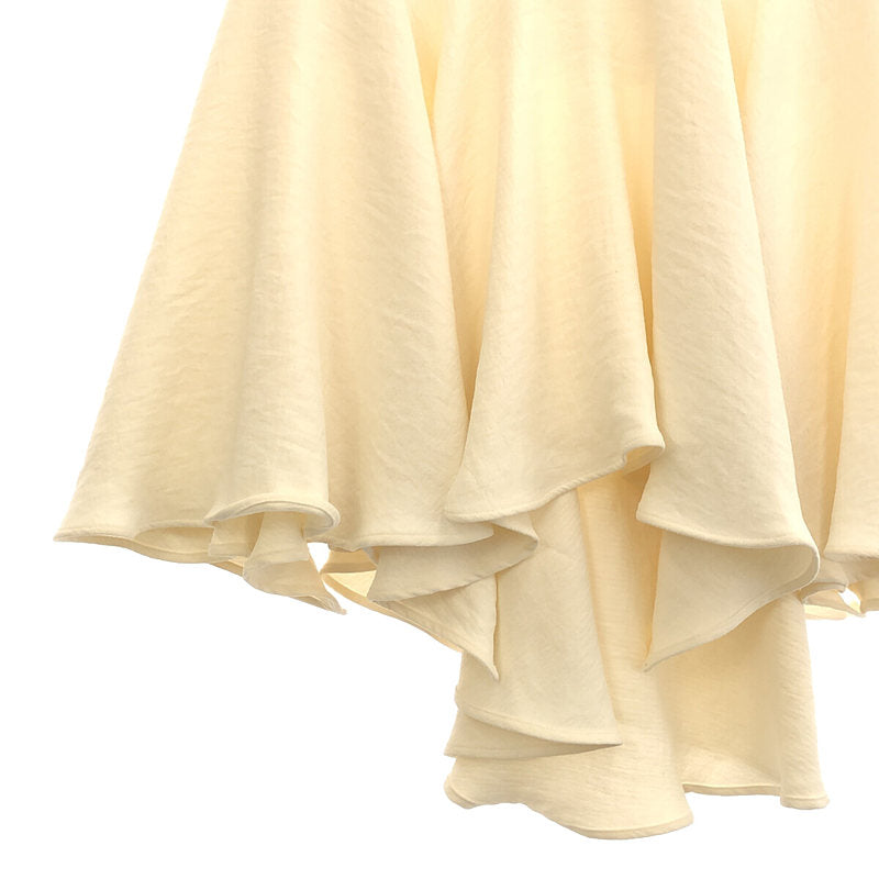 UN3D / 앤슬리드 | 롱 플레어 티어드 스커트 | 38 | 화이트 | 여성