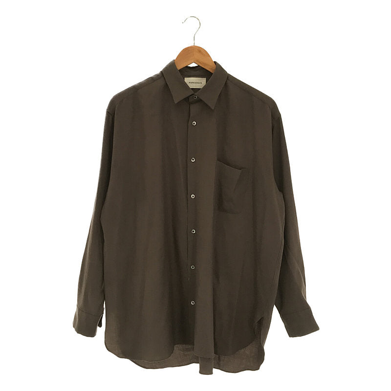 MARKAWARE / マーカウェア | REGULAR COLLAR SHIRTS COMFORT FIT WOOL