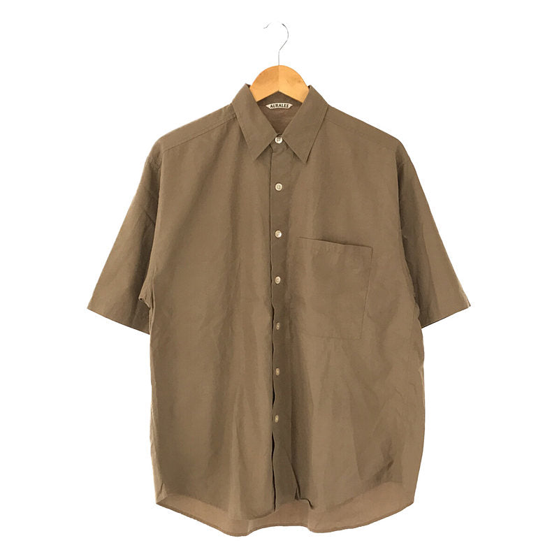 AURALEE / オーラリー | 2019SS | WASHED FINX TWILL HALF SLEEVED BIG SHIRTS  半袖ビッグシャツ | 3 |