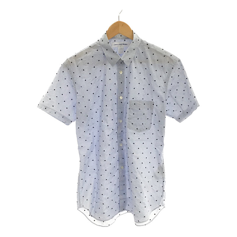 COMME des GARCONS SHIRT / コムデギャルソンシャツ | コットン 半袖 ドット シャツ | S |